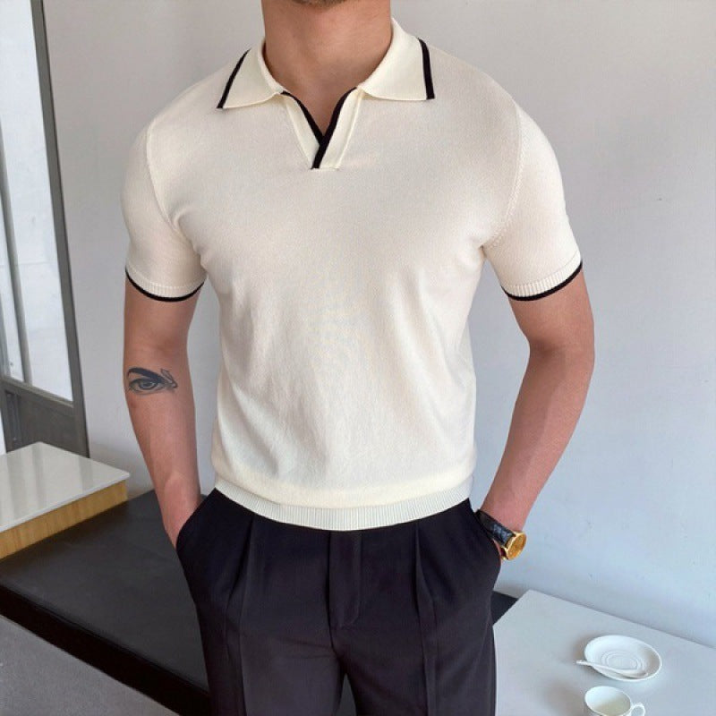 Old Money Polo – Effortless Luxury, V-Neck Finish