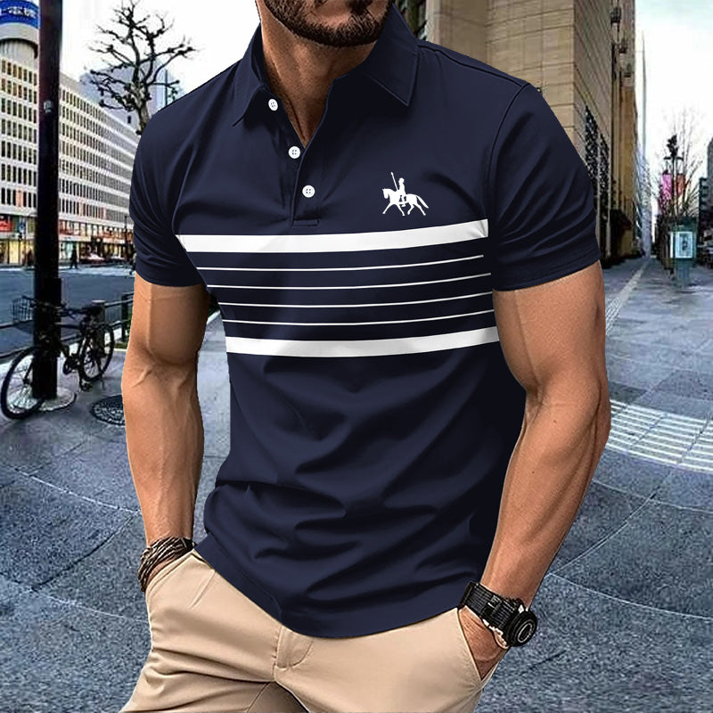 Ellister  Stripes Edition Polo Shirt – Premium Casual Elegance for Men