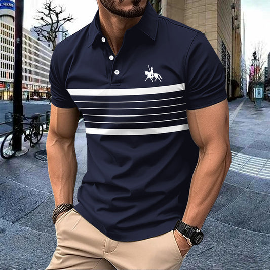 Ellister  Stripes Edition Polo Shirt – Premium Casual Elegance for Men
