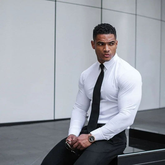White Ellister Fit Long Sleeve