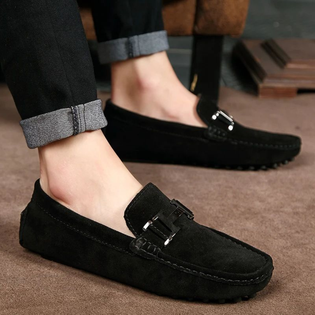 Men's Classic Suede Loafers - Breathable & Stylish