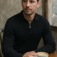 Striped Knit Polo Jumper