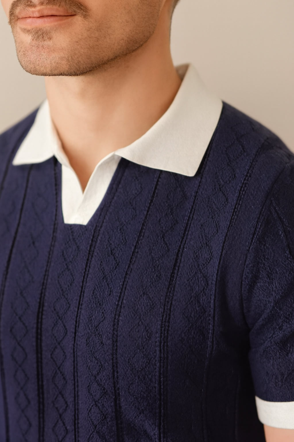 Ellister Kensington Contrast V-Neck Polo