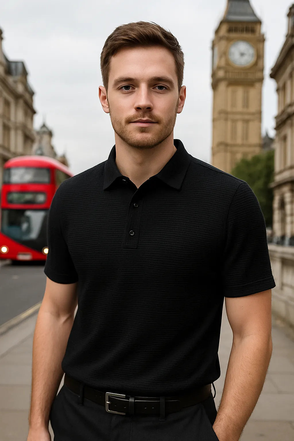 The Horizon Polo Men’s Business-Casual Polo Shirt,