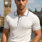 The Riviera Men’s Slim Fit Knit Polo Shirt – Casual Summer Elegance with Breathable Comfort