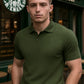 London Classic Knit Polo – Men’s Slim Fit Short Sleeve Shirt