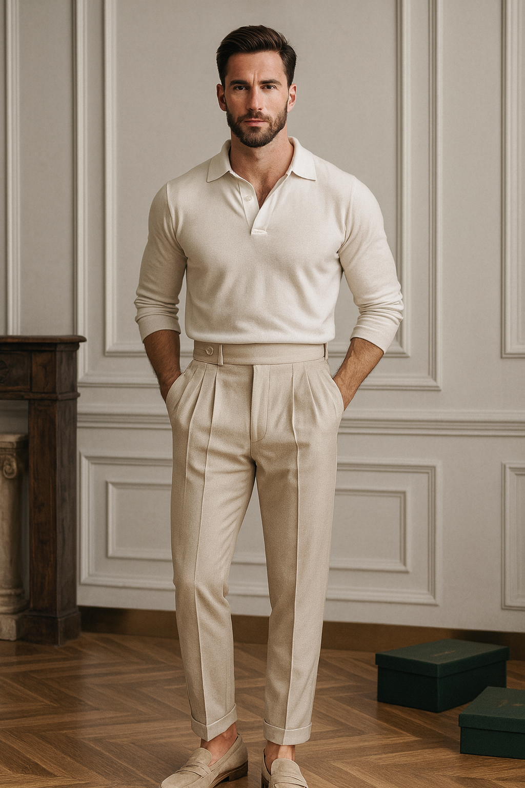 Riviera Old Money Trousers – Mediterranean Sophistication