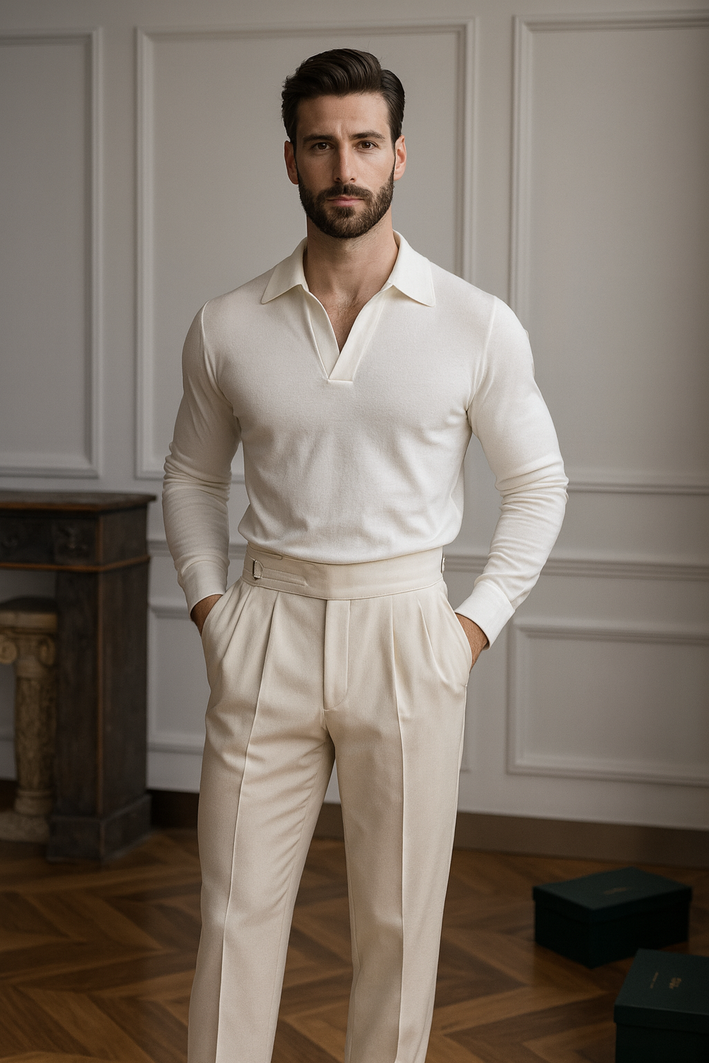 Riviera Old Money Trousers – Mediterranean Sophistication