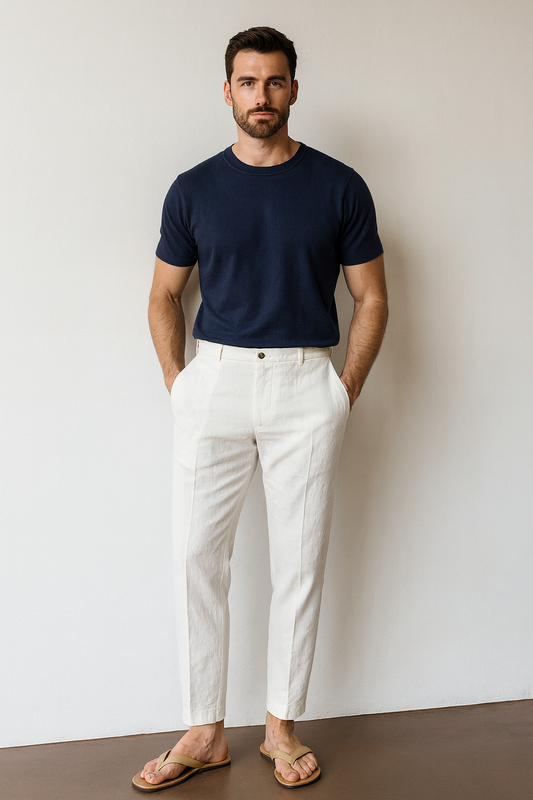 Riviera Old Money Linen Trousers – Lightweight Summer Elegance