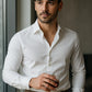 Elite Vesta Men’s Slim Fit Luxury Broadcloth Shirt – Wrinkle-Free, Four Seasons Wear