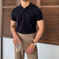 Old Money Polo – Effortless Luxury, V-Neck Finish