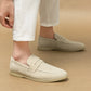 Luxury Brand Slip-On Shoes Low Heel  Nubuc Loafers Suede Leather Comfortable Soft Sole Mens Classic Retro Moccasins Casual Shoes