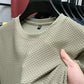 Men’s Luxury Textured T-Shirt – Timeless Old Money Elegance in Casual Fashion