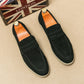 Luxury Brand Slip-On Shoes Low Heel  Nubuc Loafers Suede Leather Comfortable Soft Sole Mens Classic Retro Moccasins Casual Shoes
