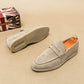 Luxury Brand Slip-On Shoes Low Heel  Nubuc Loafers Suede Leather Comfortable Soft Sole Mens Classic Retro Moccasins Casual Shoes