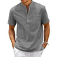 Ellister Men’s Black Cotton-Blend Shirt – Slim Fit with Contrast Collar Detail