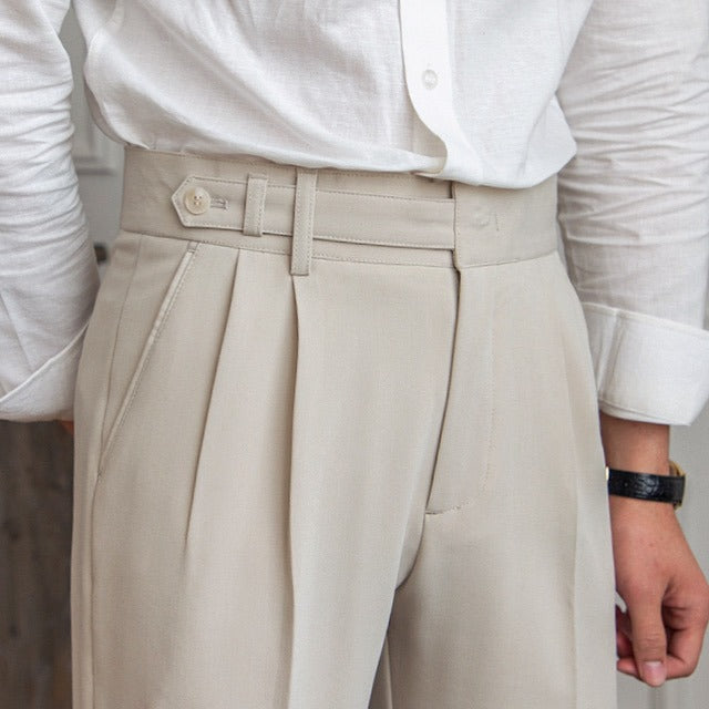 Riviera Old Money Trousers – Mediterranean Sophistication