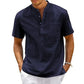 Ellister Men’s Black Cotton-Blend Shirt – Slim Fit with Contrast Collar Detail