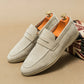 Luxury Brand Slip-On Shoes Low Heel  Nubuc Loafers Suede Leather Comfortable Soft Sole Mens Classic Retro Moccasins Casual Shoes