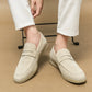 Luxury Brand Slip-On Shoes Low Heel  Nubuc Loafers Suede Leather Comfortable Soft Sole Mens Classic Retro Moccasins Casual Shoes