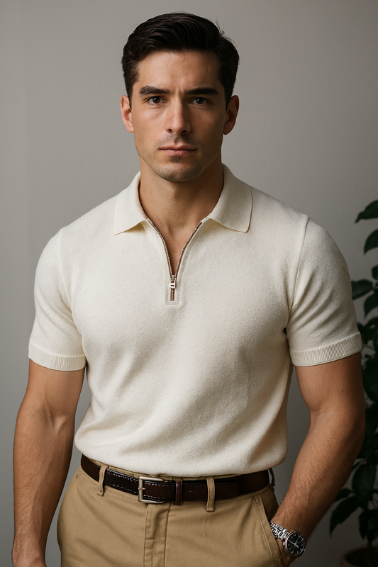 Savile Cotton Polo – Effortless Grace, Refined Comfort