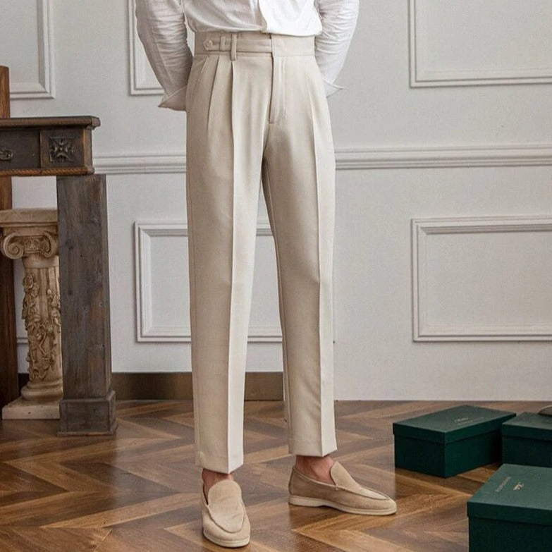 Riviera Old Money Trousers – Mediterranean Sophistication